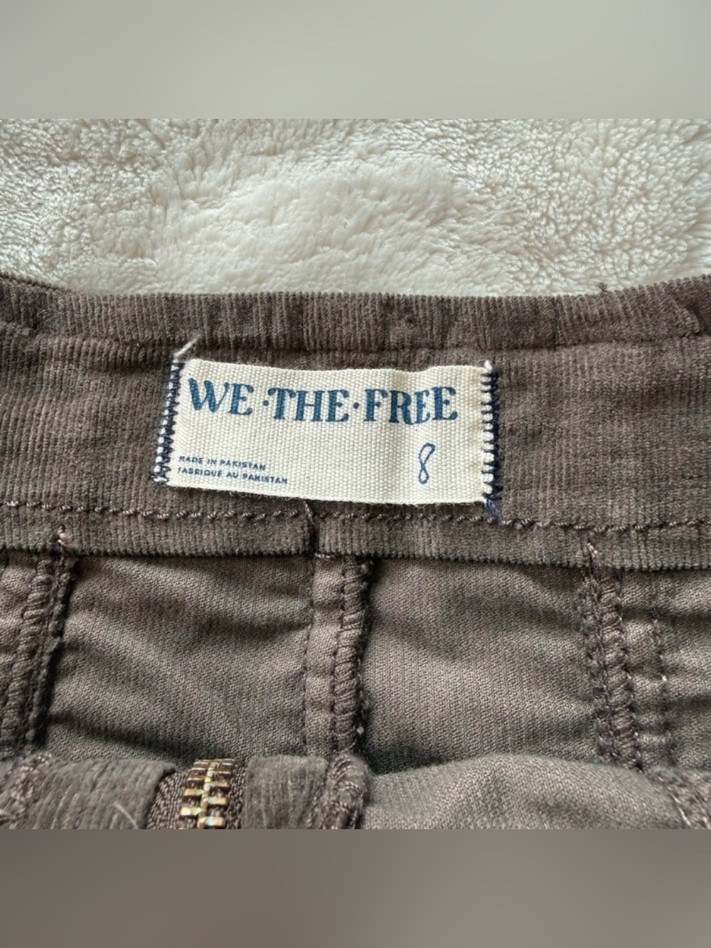 We The Free Layla Corduroy Zip Front Mini Skirt 
Sz 8 - Picture 8 of 9